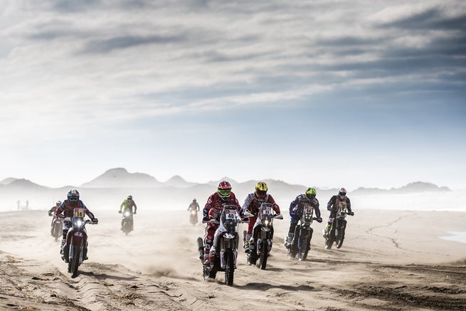 Dakar Rally motorcycle mass start