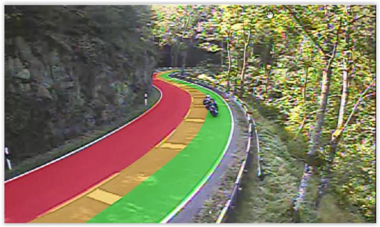 Luxembourg Road Authority safe riding zones.