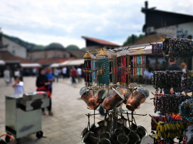 Sarajevo street market. Image: yours truly
