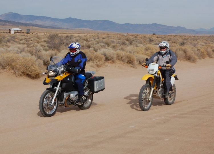 Dual sport adventure motorcycle