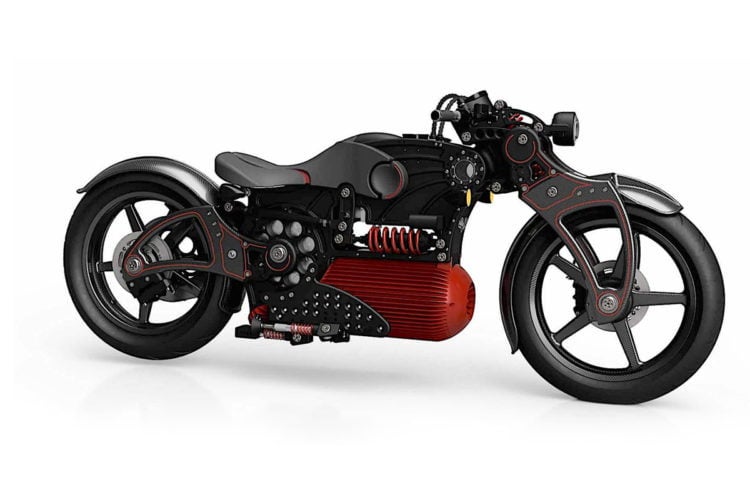 Curtiss Hades electric motorcycle - We call it the red rocket.