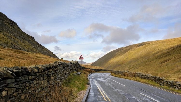 Kirkstone Pass – The road was all mine. I had to ride it.