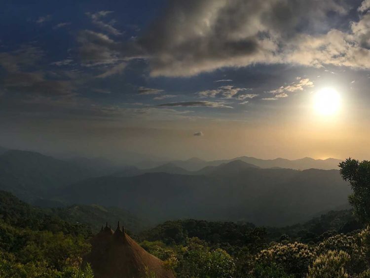 Mountains to sea: Northern Colombian mountain ridges leading toward the Caribbean Sea. -Janelle Kaz