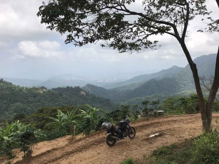 Bananas, coffee, and dirt—necessary ingredients for a mountain motorcycle ride in the north of Colombia. -Janelle Kaz