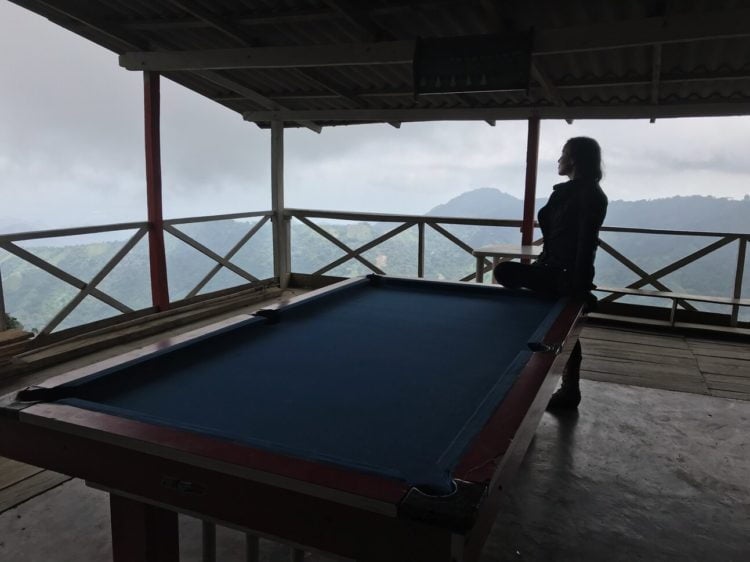 Snooker with a view. -Janelle Kaz