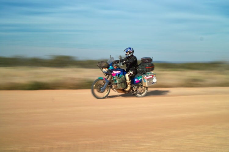 Closer or faster moving objects make you move (pan) camera faster, hence more motion blur effect.