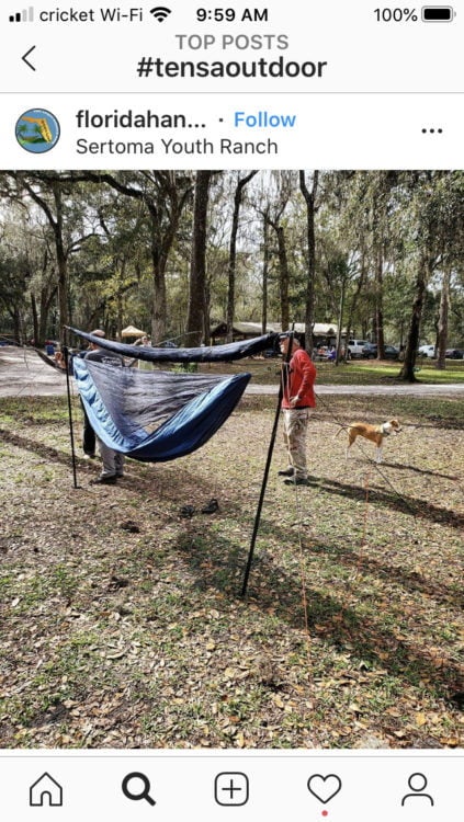 Hammock setup 2025 without trees